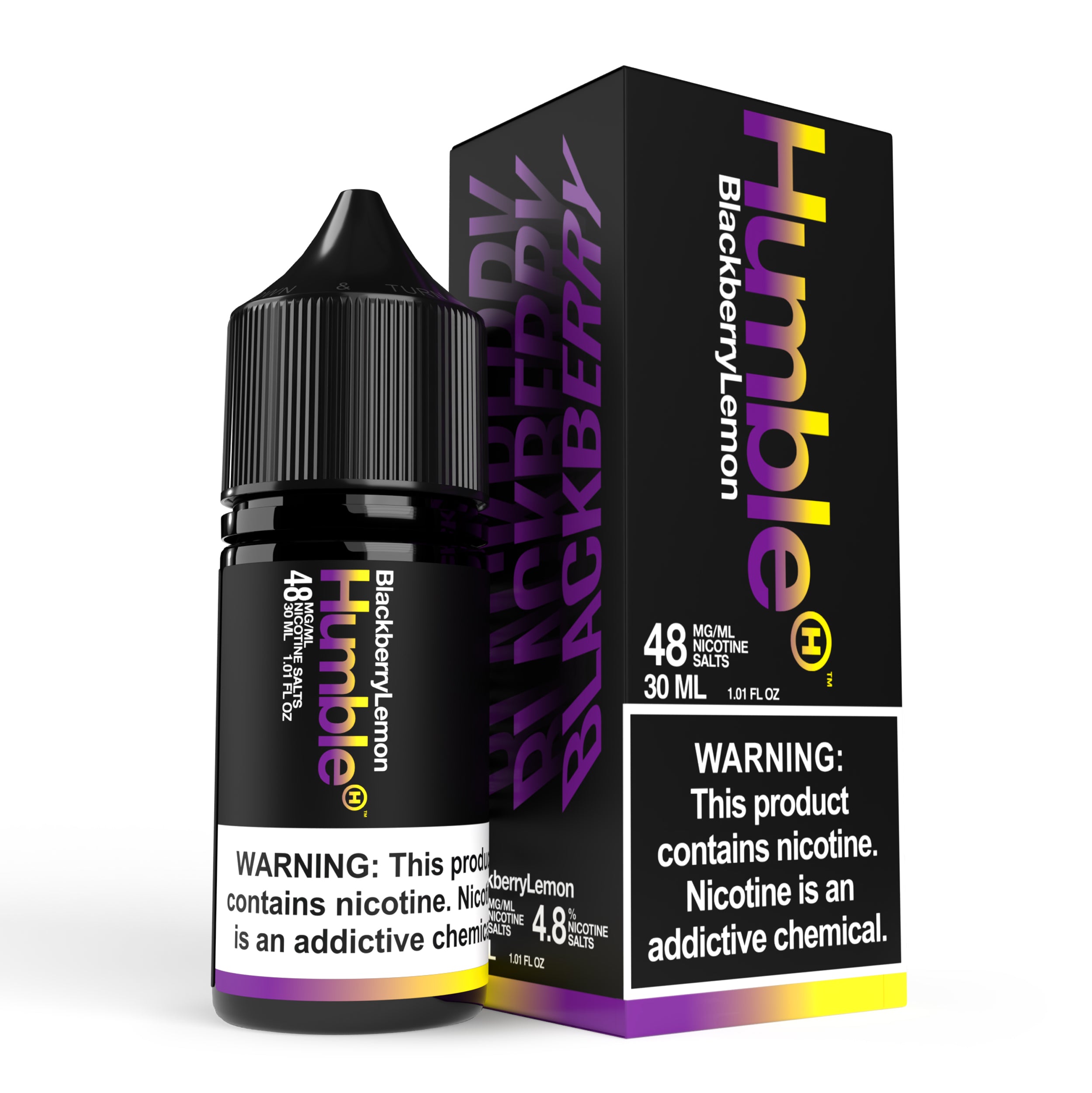 Black Lemonade (Blackberry Lemon) 30ml Salts  Humble Juice Co.