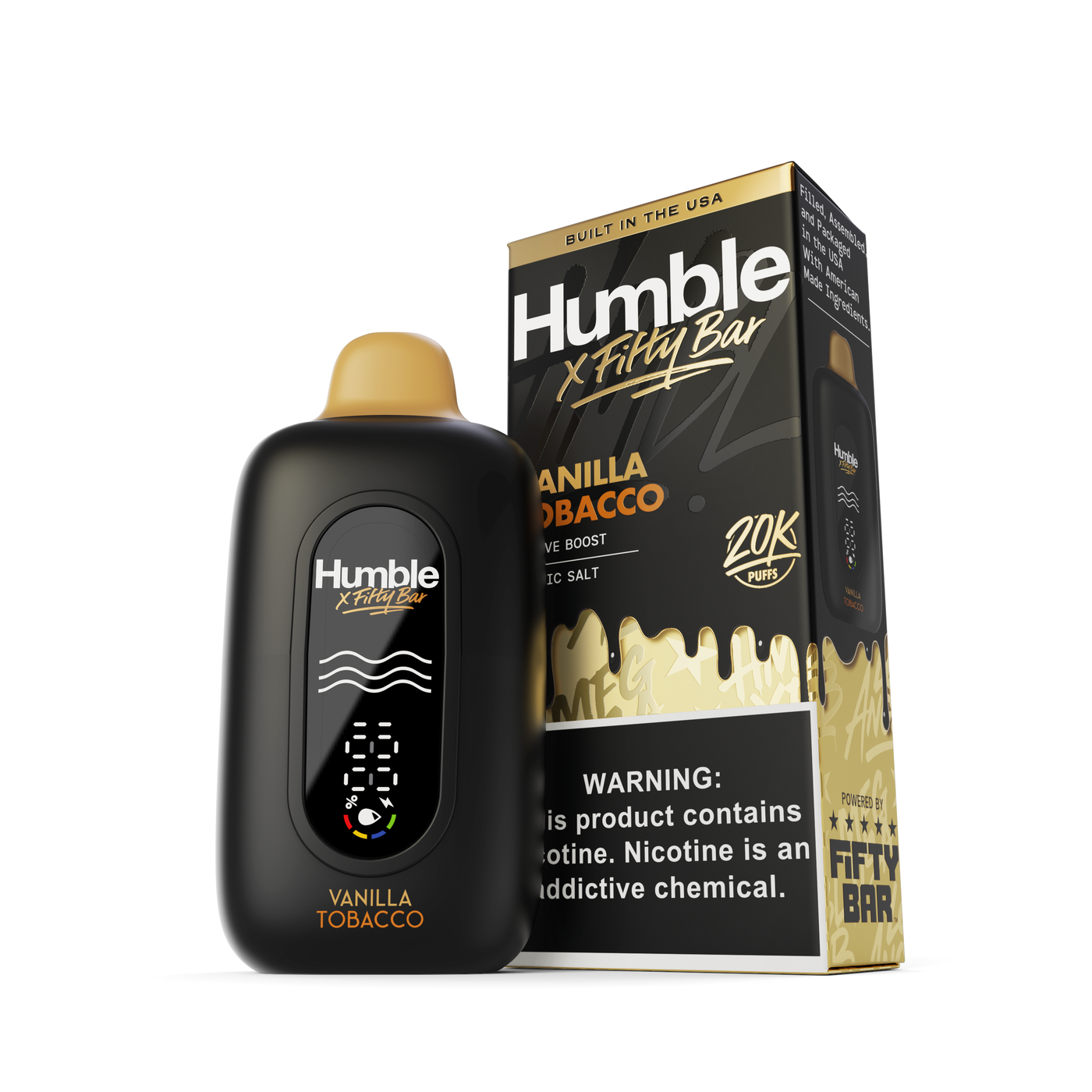 Humble HMBL X Fifty Vanilla Tobacco 20K